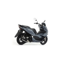 Silencieux Urban ARROW - aluminium dark - embout inox dark - homologué - HONDA PCX 125 2021-2024 2