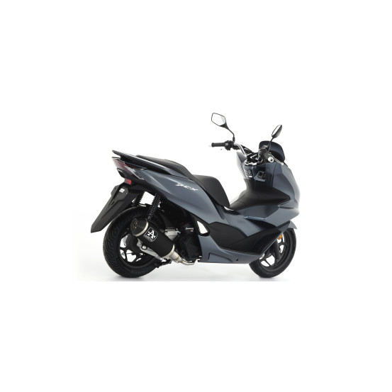 Silencieux Urban ARROW - aluminium dark - embout inox dark - homologué - HONDA PCX 125 2021-2024