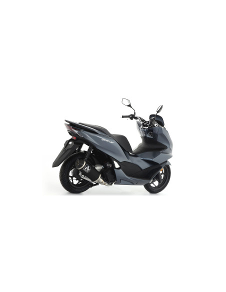 Silencieux Urban ARROW - aluminium dark - embout inox dark - homologué - HONDA PCX 125 2021-2024