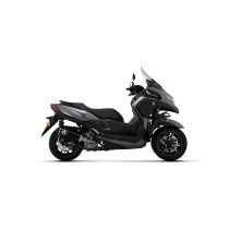 Silencieux Urban ARROW - aluminium dark - embout inox dark - homologué - YAMAHA TRICITY 300 - XMAX 300 2021-2024
