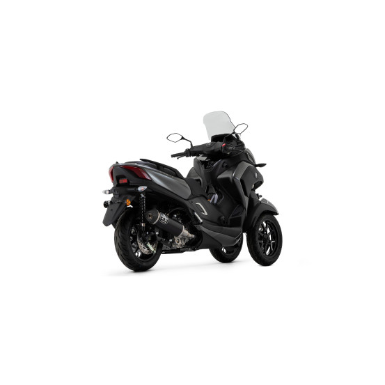 Silencieux Urban ARROW - aluminium dark - embout inox dark - homologué - YAMAHA TRICITY 300 - XMAX 300 2021-2024