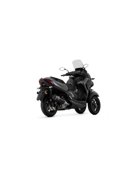 Silencieux Urban ARROW - aluminium dark - embout inox dark - homologué - YAMAHA TRICITY 300 - XMAX 300 2021-2024