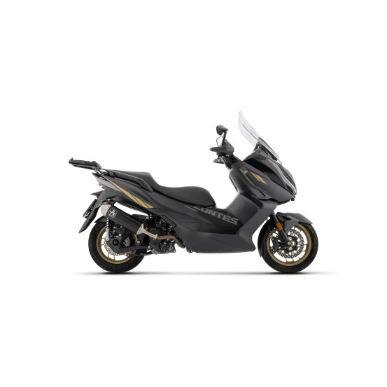 Silencieux Urban ARROW - aluminium dark - embout inox - homologué - ZONTES ZT368-G - ZT368-E 2025-2026