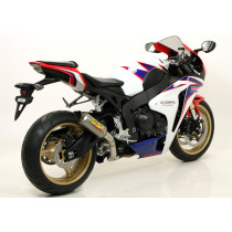 Silencieux GP2 ARROW - inox dark - embout inox - non homologué - HONDA CBR 1000 RR 2008-2013 2
