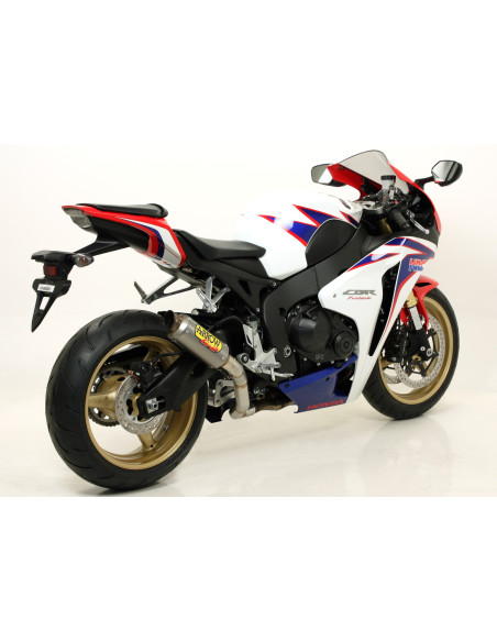 Silencieux GP2 ARROW - inox dark - embout inox - non homologué - HONDA CBR 1000 RR 2008-2013