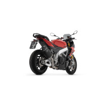 Silencieux Pista avec raccord en titane ARROW - titane dark - embout carbone - non homologué - APRILIA 2