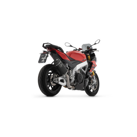 Silencieux Pista avec raccord en titane ARROW - titane dark - embout carbone - non homologué - APRILIA