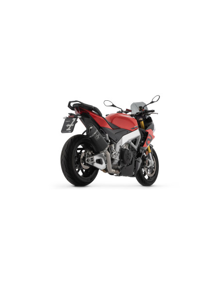 Silencieux Pista avec raccord en titane ARROW - titane dark - embout carbone - non homologué - APRILIA