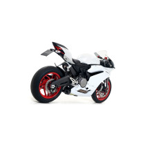 Paire de silencieux Works ARROW - titane - embout carbone - non homologué - DUCATI PANIGALE 959 2016-2019 2