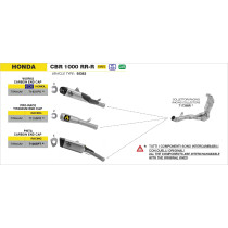Silencieux Pro-Race ARROW - titane - non homologué - HONDA CBR 1000 RR-R 2020-2023 2