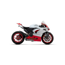 Paire de silencieux Works ARROW - titane - embout carbone - non homologué - DUCATI