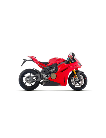 Silencieux Works avec raccords ARROW - titane - embout carbone - non homologué - DUCATI PANIGALE V4 - STREETFIGHTER V4 2025-2026