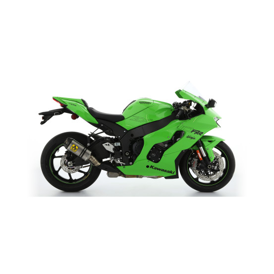 Kit intermédiaire racing ARROW - Silencieux Indy Race titane - embout carbone + raccord - non homologué - KAWASAKI
