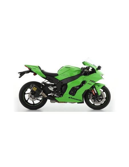 Kit intermédiaire racing ARROW - Silencieux Indy Race titane - embout carbone + raccord - non homologué - KAWASAKI