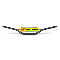 Guidon motocross enduro SCAR X2 RC Style Honda CRF Kawasaki KXF 28,6mm Noir