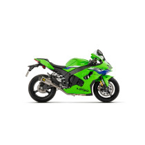 Kit intermédiaire racing ARROW - Silencieux Indy Race titane - embout carbone + raccord - non homologué - KAWASAKI 2