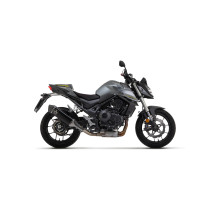 Silencieux Veloce ARROW - aluminium dark - embout carbone - homologué - HONDA CB 750 HORNET 2023-2026