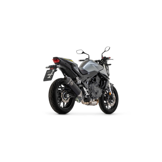 Silencieux Veloce ARROW - aluminium dark - embout carbone - homologué - HONDA CB 750 HORNET 2023-2026