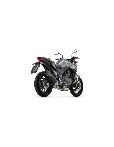 Silencieux Veloce ARROW - aluminium dark - embout carbone - homologué - HONDA CB 750 HORNET 2023-2026