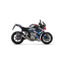 Silencieux Pista ARROW - titane dark - embout carbone - homologué - BMW