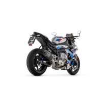 Silencieux Pista ARROW - titane dark - embout carbone - homologué - BMW 2