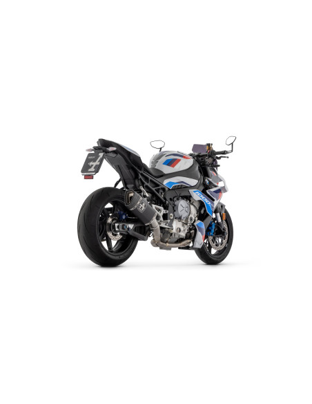 Silencieux Pista ARROW - titane dark - embout carbone - homologué - BMW