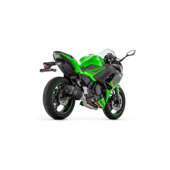Silencieux Veloce ARROW - aluminium dark - embout carbone - homologué - KAWASAKI NINJA 650 - Z 650 2024-2026
