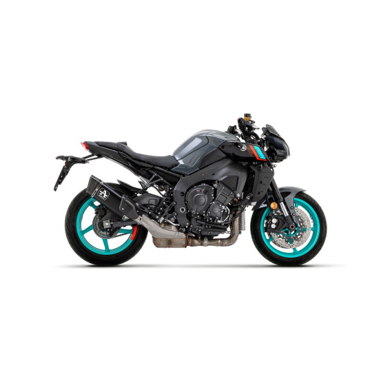 Silencieux Pista ARROW - titane dark - embout aluminium - homologué - YAMAHA MT-10 2022-2024