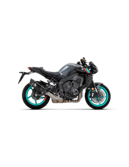 Silencieux Pista ARROW - titane dark - embout aluminium - homologué - YAMAHA MT-10 2022-2024