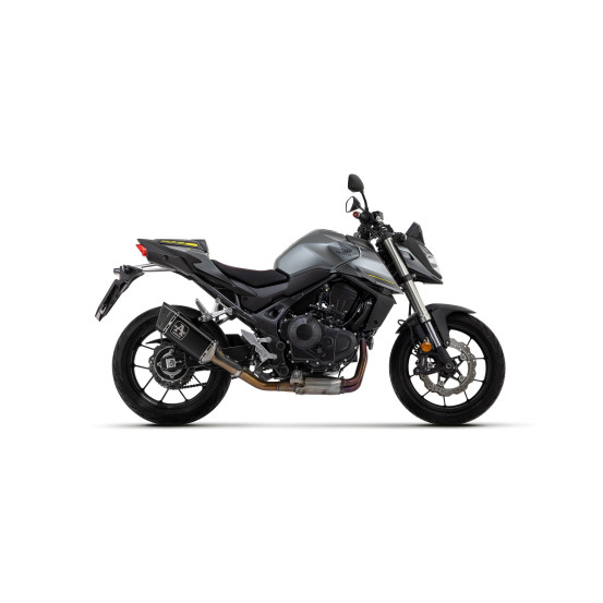 Silencieux Pista ARROW - titane dark - embout carbone - homologué - HONDA CB 750 HORNET 2023-2026