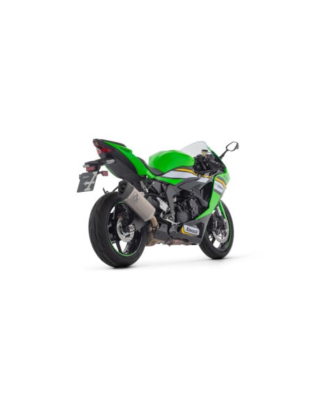 Silencieux Pista ARROW - titane - embout carbone - homologué - KAWASAKI ZX-6R 636 2024-2026