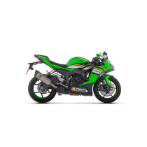 Silencieux Pista ARROW - titane dark - embout carbone - homologué - KAWASAKI ZX-6R 636 2024-2026