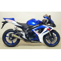 Silencieux Pro-Race ARROW - titane - embout inox - homologué - SUZUKI GSX-R 600 IE - GSX-R 750 IE 2006-2007