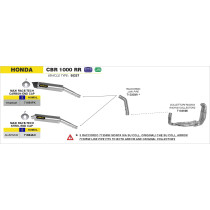 Silencieux Maxi Race-Tech ARROW - aluminium - embout inox - homologué - HONDA CBR 1000 RR 2004-2007