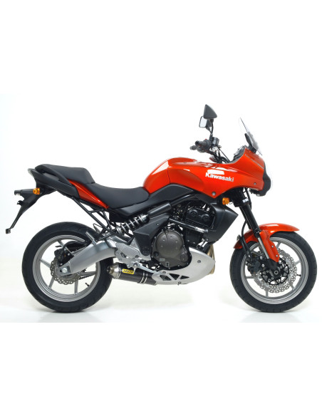 Silencieux Maxi Race-Tech ARROW - aluminium dark - embout inox - homologué - KAWASAKI