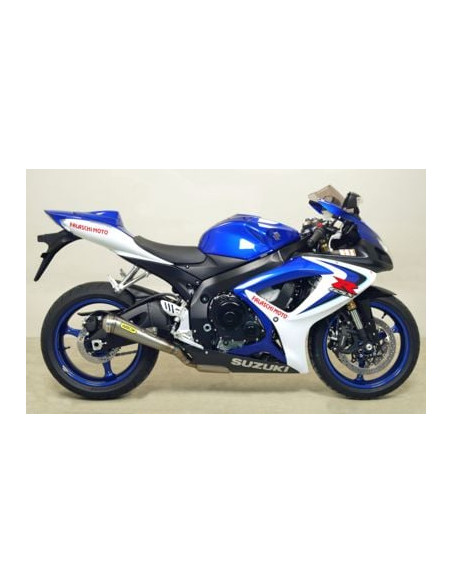 Silencieux Street Thunder ARROW - aluminium dark - embout inox - homologué - SUZUKI GSX-R 600 IE - GSX-R 750 IE 2006-2007