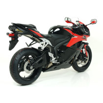 Silencieux Indy Race ARROW - aluminium dark - embout carbone - homologué - HONDA CBR 600 RR 2007-2012 2