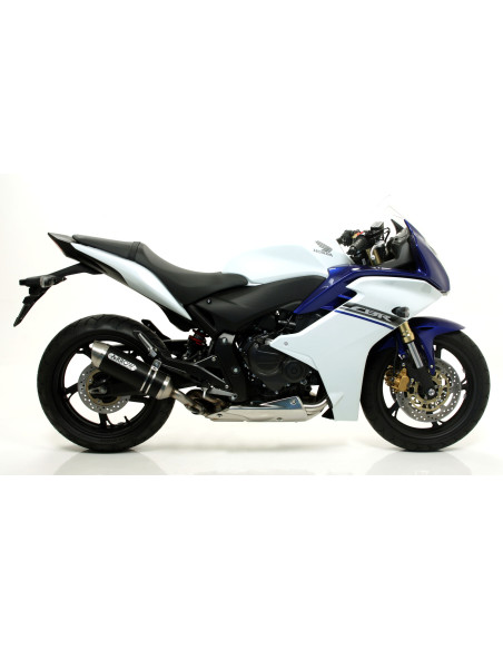 Silencieux Thunder ARROW - aluminium - embout inox - homologué - HONDA CB 600 F HORNET 2007-2013 - CBR 600 F 2011-2013