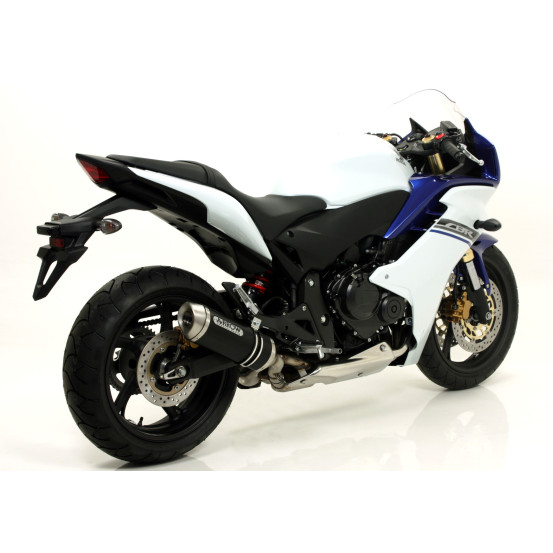 Silencieux Street Thunder ARROW - alu dark - embout inox - homologué - HONDA CB 600 F HORNET 2007-2013 - CBR 600 F 2011-2013