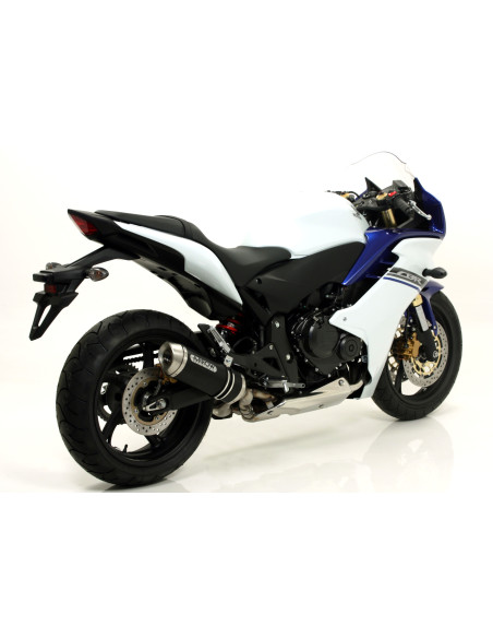 Silencieux Street Thunder ARROW - alu dark - embout inox - homologué - HONDA CB 600 F HORNET 2007-2013 - CBR 600 F 2011-2013