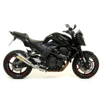Silencieux Race-Tech ARROW - aluminium dark - embout carbone - homologué - KAWASAKI
