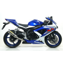 Silencieux Street Thunder ARROW - aluminium - embout carbone - homologué - SUZUKI GSX-R 600 IE - GSX-R 750 IE 2008-2010
