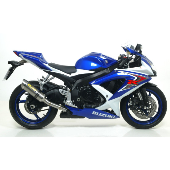 Silencieux Street Thunder ARROW - aluminium - embout carbone - homologué - SUZUKI GSX-R 600 IE - GSX-R 750 IE 2008-2010