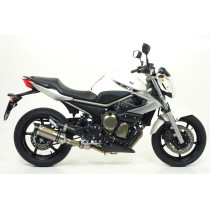 Silencieux Street Thunder ARROW - aluminium dark - embout inox - homologué - YAMAHA XJ6 / XJ6 DIVERSION 2009-2015