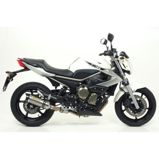 Silencieux Street Thunder ARROW - aluminium dark - embout inox - homologué - YAMAHA XJ6 / XJ6 DIVERSION 2009-2015
