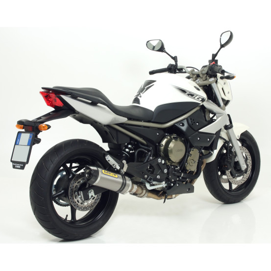 Silencieux Street Thunder ARROW - aluminium dark - embout inox - homologué - YAMAHA XJ6 / XJ6 DIVERSION 2009-2015