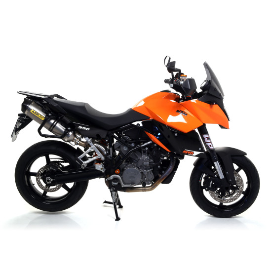 Paire de silencieux Race-Tech ARROW - aluminium - embout carbone - homologué - KTM
