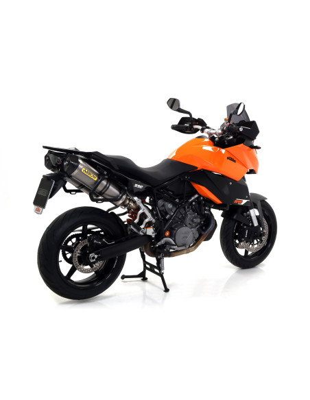 Paire de silencieux Race-Tech ARROW - aluminium - embout carbone - homologué - KTM