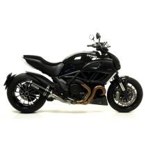 Silencieux Race-Tech ARROW - aluminium dark - embout carbone - homologué - DUCATI