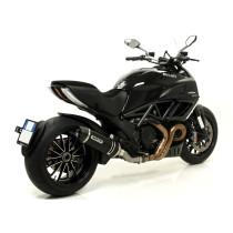 Silencieux Race-Tech ARROW - aluminium dark - embout carbone - homologué - DUCATI 2